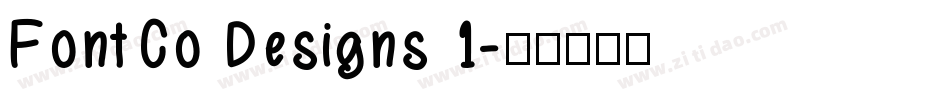 FontCo Designs 1字体转换